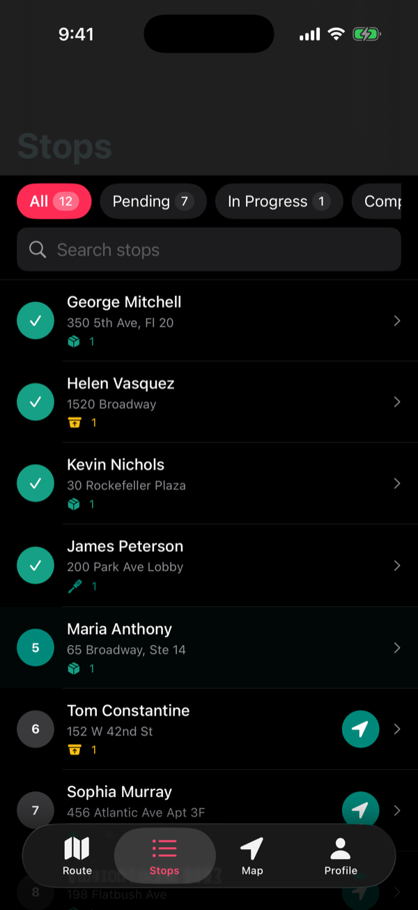 Route management with multi-trip support